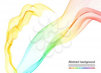 abstract colorful smoke, vector background 

