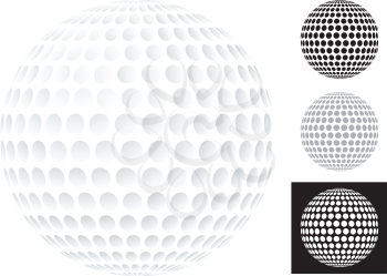 Royalty Free Clipart Image of Golf Balls