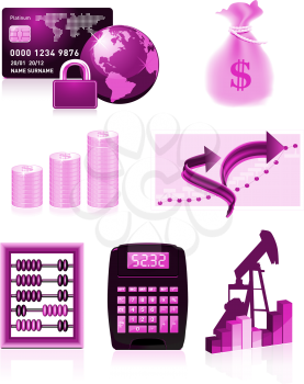 Royalty Free Clipart Image of Business Elements