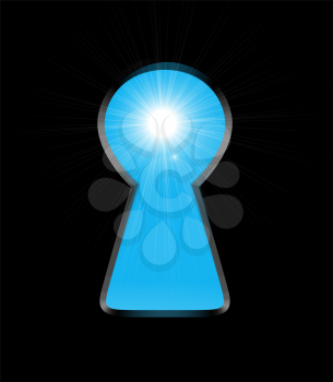 Royalty Free Clipart Image of a Keyhole