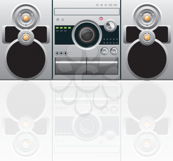 Royalty Free Clipart Image of a Stereo