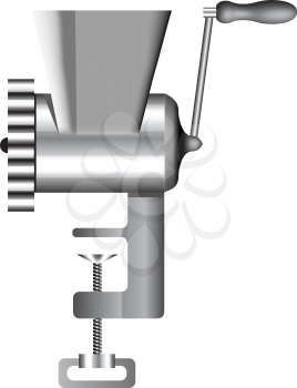 Royalty Free Clipart Image of a Meat Grinder