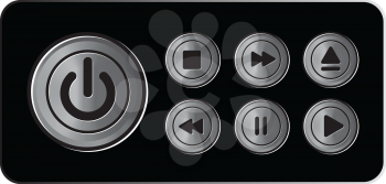 Royalty Free Clipart Image of a Power Buttons