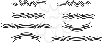 Royalty Free Clipart Image of Ribbons