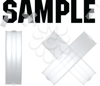 Royalty Free Clipart Image of a Sticky Tape Sample