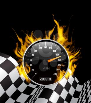 Royalty Free Clipart Image of a Racing Background