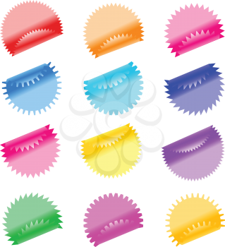 Royalty Free Clipart Image of Stickers