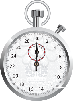 Royalty Free Clipart Image of a Stopwatch