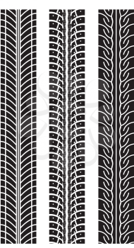 Royalty Free Clipart Image of Tire Treads