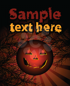 Royalty Free Clipart Image of a Halloween Backrground