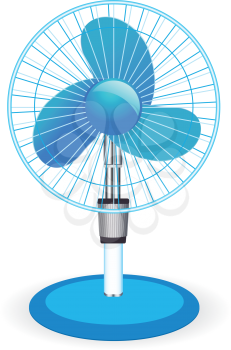Royalty Free Clipart Image of a Table Fan