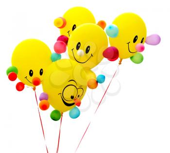 Royalty Free Photo of Smiley Face Balloons