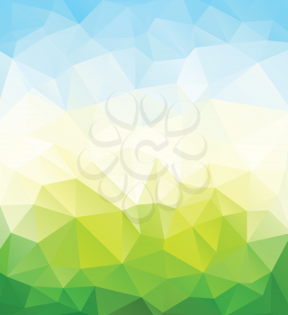 Triangle nature background. Vector illustration