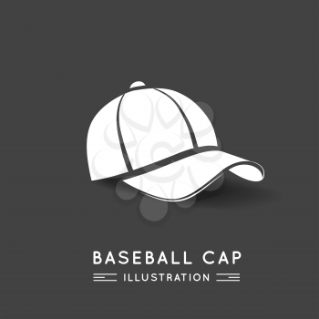 Baseball Cap in Flat Style. Vector illustration