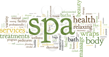 Spa word cloud vector illustration on white