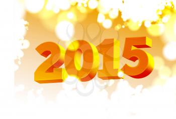 Vector numbers 2015 Happy New Year background