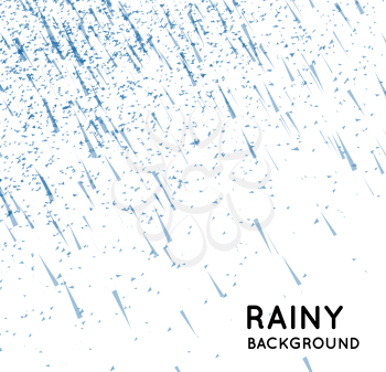 Rainy sky vector illustration on a white background