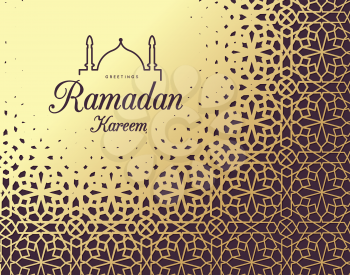 Ramadan Kareem. Congratulations on the holiday. Vector illustration