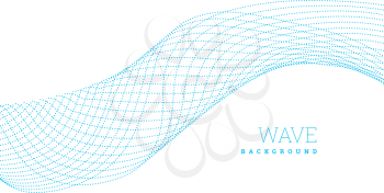 Abstract waves from lines. Blend design. Vector illustration on white background.