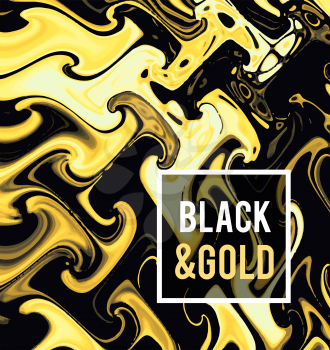 Gold jewelry on a black background. Vector illustration in black on gold style for your design