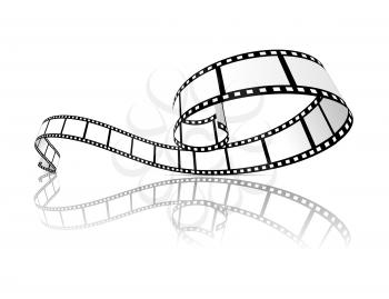 Film strip vector illustration on white background