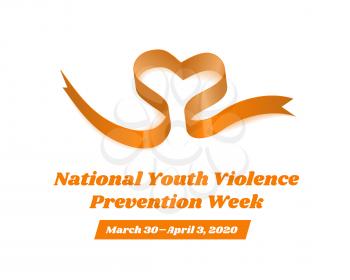 National Youth Violence Prevention Week. Vector illustration on white background