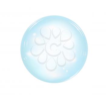 Contact lens. View from above. Vector illustration on white background
