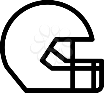 American football helmet sign, simple vector
