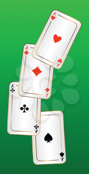 Royalty Free Clipart Image of  Playing Cards