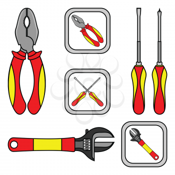 Royalty Free Clipart Image of Working Tools
