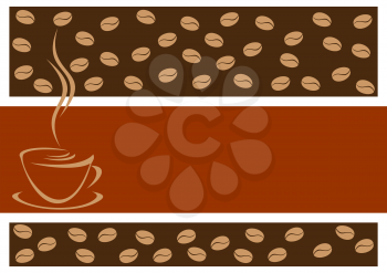 Background with coffee.