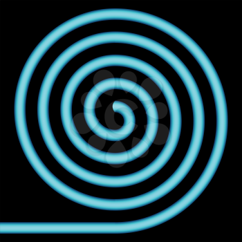 Blue spiral.