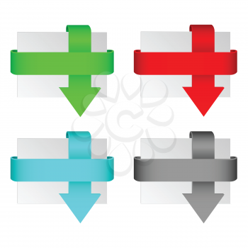 Set of arrows in different colors