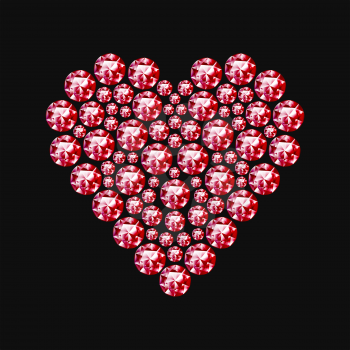 Diamond heart symbol