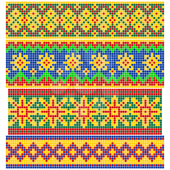 Set of Old Russian patterns