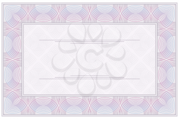 Royalty Free Clipart Image of a Blank Certificate
