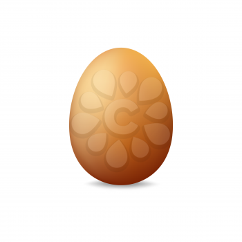 Egg on a white background