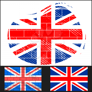 Shabby flag of Great Britain