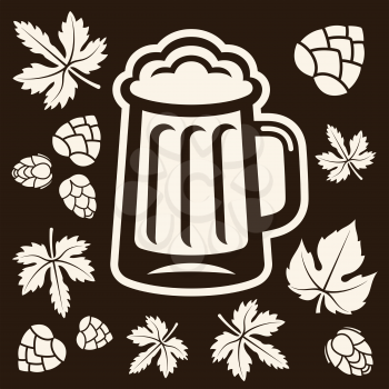 Beer design elements. Vector illustration