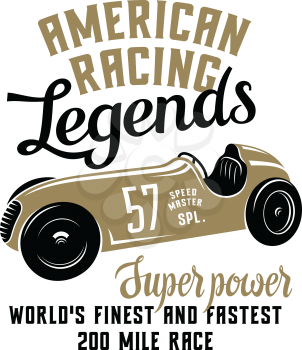 Racing Car t-shirt graphics / Speed Racer Graphic Tee / Handmade typography