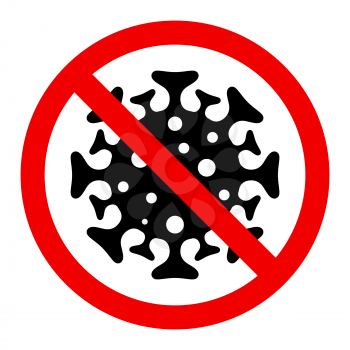 No virus sign vector illustration