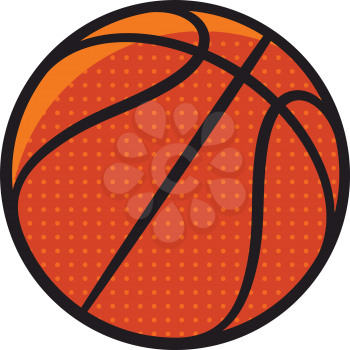 Basketball ball. Vector illustration. Basketball icon