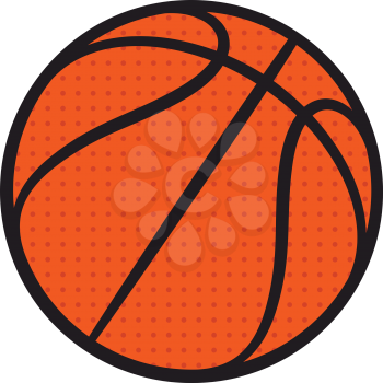 Basketball ball. Vector illustration. Basketball icon