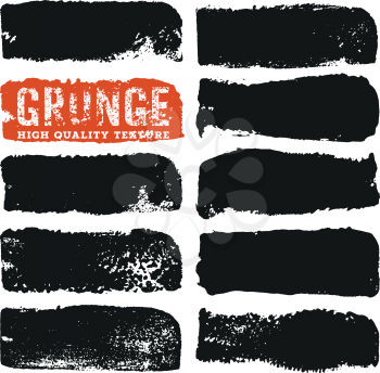 Grunge textures. Rough stamp imprints. Abstract vector background for your design