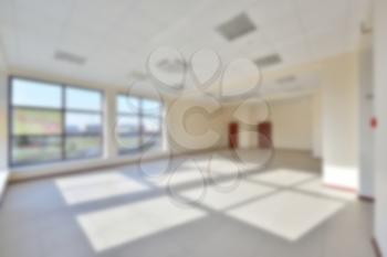 Blurred background of an empty room for business or office