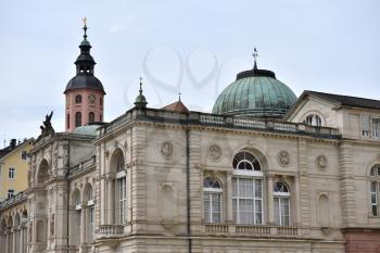 View of the old famous spa salon in Baden-Baden, Baden Wuerttemberg , Germany. Historic building in Europe