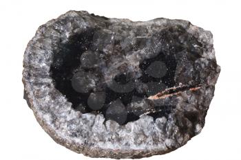 Beautiful Quartz Goethite Gemstone, Close Up, Minerals.