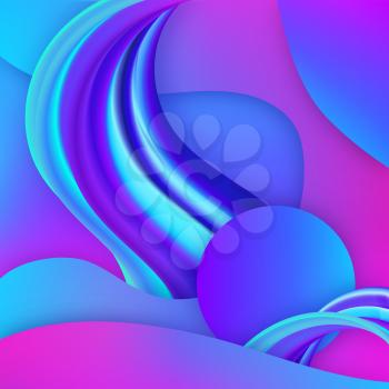Creative Modern Background with 3D Gradient Fluid Geometric Elements and Symbols. Artistic Template for Banners, Cards, Posters, Journals, Magazine. Design.  Eps10 Vector Illustration Art Design.