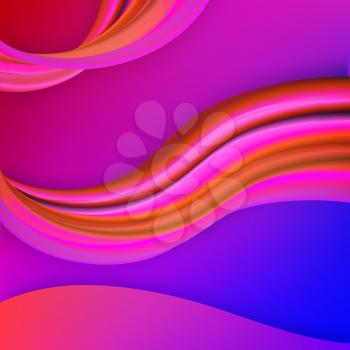 Creative Modern Background with 3D Gradient Fluid Flow Elements and Symbols. Conceptual Artistic Template for Banners, Cards, Posters, Journals, Magazine.  Eps10 Vector Illustration Art Design.