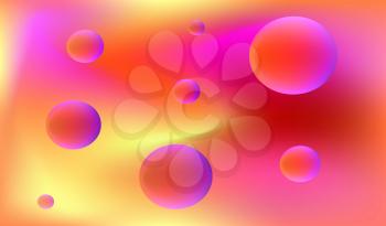 Colorful Fluidity Dynamical Background for Creative Trending Banners, Flyers, Posters, Templates. Coloration Round Shapes. Conceptual Fluid Design. Modern Liquid Style. EPS10 Vector Illustration.